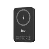 Bix PB112 Siyah 10000 mAh 15W Manyetik Kablosuz ve 20W USB-C Hızlı Şarj Destekli Magsafe QI Uyumlu Mini Powerbank