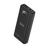 Bix PB201 Siyah 20000 mAh 22.5W 3 Çıkışlı USB QC 4.0 Type-C PD LCD Göstergeli Powerbank