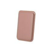 Bix TMW1 iPhone Rose Gold Magsafe Deri Kartlık Manyetik Telefon Cüzdanı