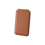 Bix TMW2 iPhone Kahverengi Magsafe Manyetik Deri Kartlık Katlanabilir Standlı Cüzdan