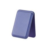 Bix TMW4 iPhone Mor Magsafe Manyetik Kartlık Standlı Katlanabilir Uyumlu Deri Cüzdan