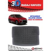 Bizymo Mitsubishi Eclipse Cross 2018 ve Sonrası 3D Bagaj Havuzu