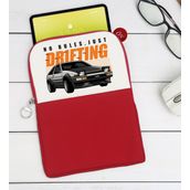 BK Gift Drifting Tasarımlı Taşınabilir Koruyucu Tablet Kılıfı & Organizer Çanta - Kırmızı-1
