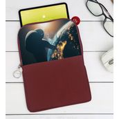 BK Gift Dünya Tasarımlı Taşınabilir Koruyucu Tablet Kılıfı & Organizer Çanta - Bordo-1