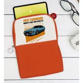 BK Gift Fast Forward Tasarımlı Taşınabilir Koruyucu Tablet Kılıfı & Organizer Çanta - Turuncu-1