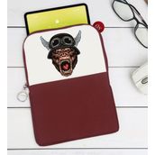 BK Gift Goril Tasarımlı Taşınabilir Koruyucu Tablet Kılıfı & Organizer Çanta - Bordo-1
