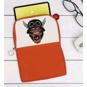 BK Gift Goril Tasarımlı Taşınabilir Koruyucu Tablet Kılıfı & Organizer Çanta - Turuncu-1