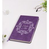BK Kişiye Özel Isimli Mor Termo Deri Defter Model 1 - Koyu Mor