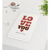 BK Kişiye Özel Sevgililer Günü Beyaz DEFTER-116