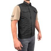 Black Iron Vest Motosiklet Yeleği Erkek - 5XL