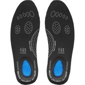 Black Vein Air Confort Fusped Topuk Dikeni Jel Takviyeli Ortopedik Deri Tabanlık - Siyah - 44-45