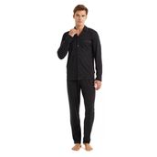 Blackspade 40571 Modal Uzun Kollu Önden Düğmeli Erkek Pijama Takımı