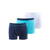 Blackspade 9395 92/104 Lacivert-Aqua-Beyaz 3'lü Erkek Çocuk Boxer
