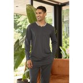 Blackspade Erkek Uzun Kol V Yaka Füme Pijama Takımı C3T4N2O9 - 2XL