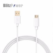 BlitzPower Beyaz Android İçin Micro USB Şarj Kablosu