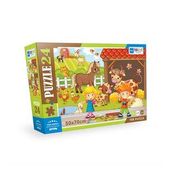 Blue Focus 24 Parça Yer Puzzle Farm Animals Çiftlik Hayvanları Puzzle