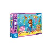 Blue Focus 50 Parça Mermaid Deniz Kızı Puzzle