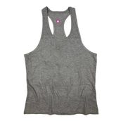 Bluu Basic Gri Fitness Gym Tank Top Erkek Sporcu Atleti