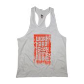 Bluu HMBLW Siyah Beyaz Fitness Gym Tank Top Erkek Sporcu Atleti