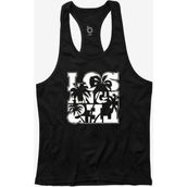 Bluu Lapalm Siyah Fitness Gym Tank Top Erkek Sporcu Atleti
