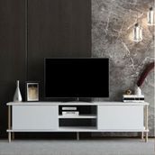 BMdekor Afra Beyaz 150 cm Tv Sehpası