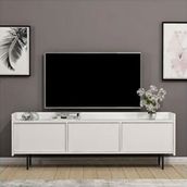 BMdekor Angel Beyaz 183 cm Tv Sehpası