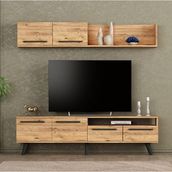 BMdekor Merit Antik Çam 180 cm Tv Ünitesi