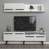BMdekor Merit Beyaz 180 cm Tv Ünitesi