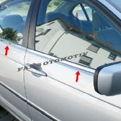 Bmw 3 Seri E46 P.Çelik 1998-2005 4 Parça Krom Cam Çıtası