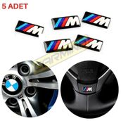 Bmw 5 Adet M Logo Jant Direksiyon Sticker
