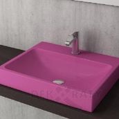 Bocchi 1077-023-0126 Scala 60x48 Parlak Mor Tezgah Üstü Lavabo