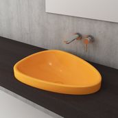 Bocchi 1112-021-0125 58 cm Mandalina Sarısı Etna Tezgah Üstü Lavabo