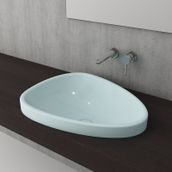 Bocchi Etna Mat Buz Mavisi 58 cm Tezgah Üstü Lavabo