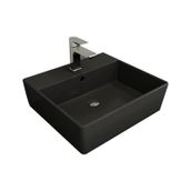 Bocchi Milano 50 cm Çanak Batarya Delikli Mat Antrasit Lavabo