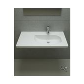 Bocchi Taormina Arch 86 cm Etajerli Parlak Beyaz Lavabo
