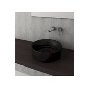 Bocchi Vessel Yuvarlak 38 cm Mat Siyah Lavabo
