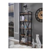 Body Gym Helina 5 Raflı Kitaplık Metal Ayaklı Ofis Rafı Çok Amaçlı Dolap 180X60 - Atlantik Çam