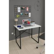 Bofigo 60X90 Cm Çalışma Masası Bilgisayar Masası Ofis Ders Yemek Masası Hugo Beyaz