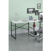 Bofigo Beyaz 60x120 cm 2 Raflı Çalışma Masası