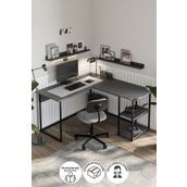 Bofigo Çalışma Masası Ofis Masası Köşe Masa Bilgisayar Masası Odin Antrasit