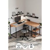 Bofigo Çalışma Masası Ofis Masası Köşe Masa Bilgisayar Masası Odin Çam