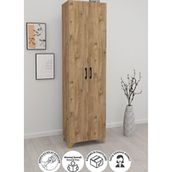 Bofigo Cemre 8 Raflı Çok Amaçlı Çam Dolap