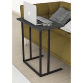 Bofigo Metal Ayaklı Laptop Sehpası Kahvaltı Masası Çalışma Sehpası Stabil Antrasit - 65 x 60 x 35 cm