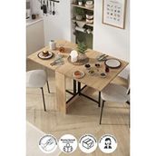 Bofigo Mutfak Masası Katlanır Masa Yemek Masası Mutfak Masası Viyana Safir Meşe Kahverengi