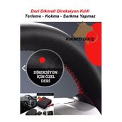 Bol Bol Cesit Bol Bol Cesit Peugeot 208 Deri Direksiyon Kılıfı Dikmeli Kırmızı Dikişli