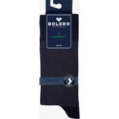 Bolero Premium Dikişsiz Yazlık Bambu Balıksırtı Desenli Lacivert Erkek Çorap