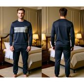Bonbon Erkek Pamuklu Füme Renk Pijama Takımı AL002
