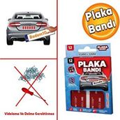 Bondit Araç Plaka Güçlü Yapıştırıcı 3M Yapıştırma Çift Taraflı Bant Bandı 95 mm X 35 mm BND01069530