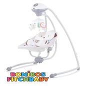 Bonibos Fitch Baby Dönerli Elektrikli Salincak Ana Kucağı / Gray