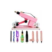 Bonilove Pembe Makine +1 Vajina + 5 Vibratör+ Çubuk Komple Set Vibratör